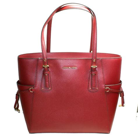 michael kors east west tote maroon|voyager east west tote.